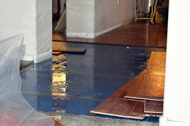 Professional Flood Cleanup technician working in Cumberland, RI